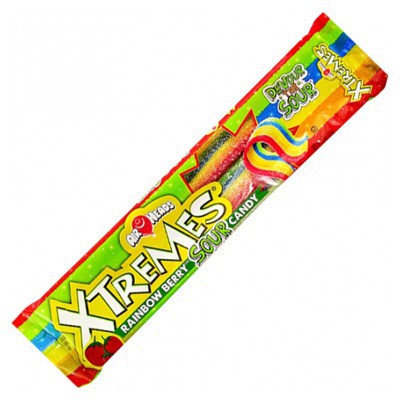 Airheads Xtremes Sour Belts Rainbow Berry - present/presenttips