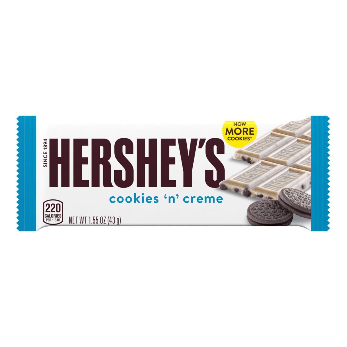 Läs mer om Hersheys Cookies N Creme 43g