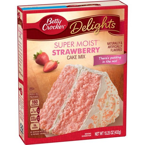 Läs mer om Betty Crocker Super Moist Strawberry Cake Mix 432g
