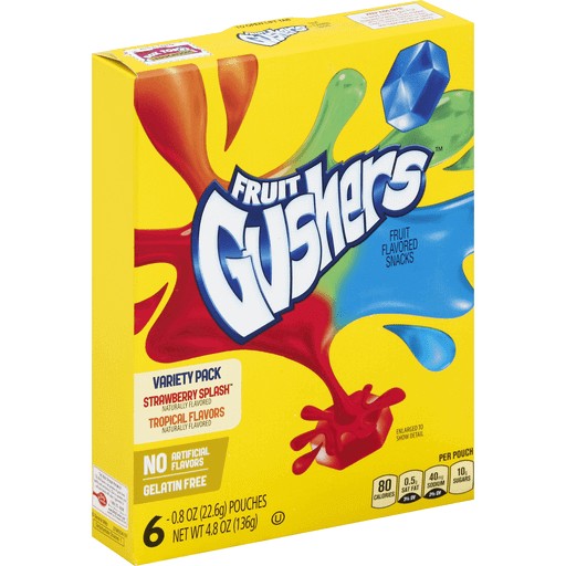 Läs mer om Fruit Gushers Variety Pack 136g