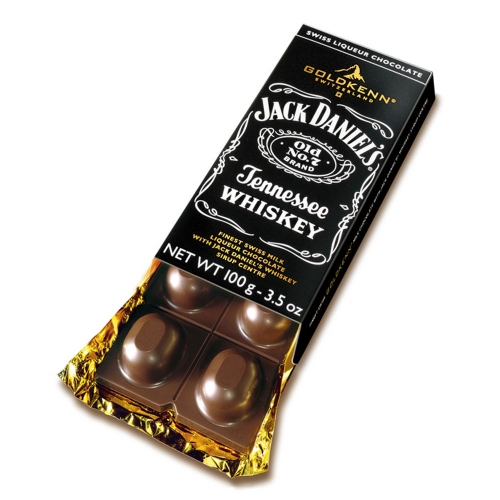 Jack Daniels fylld choklad 100g