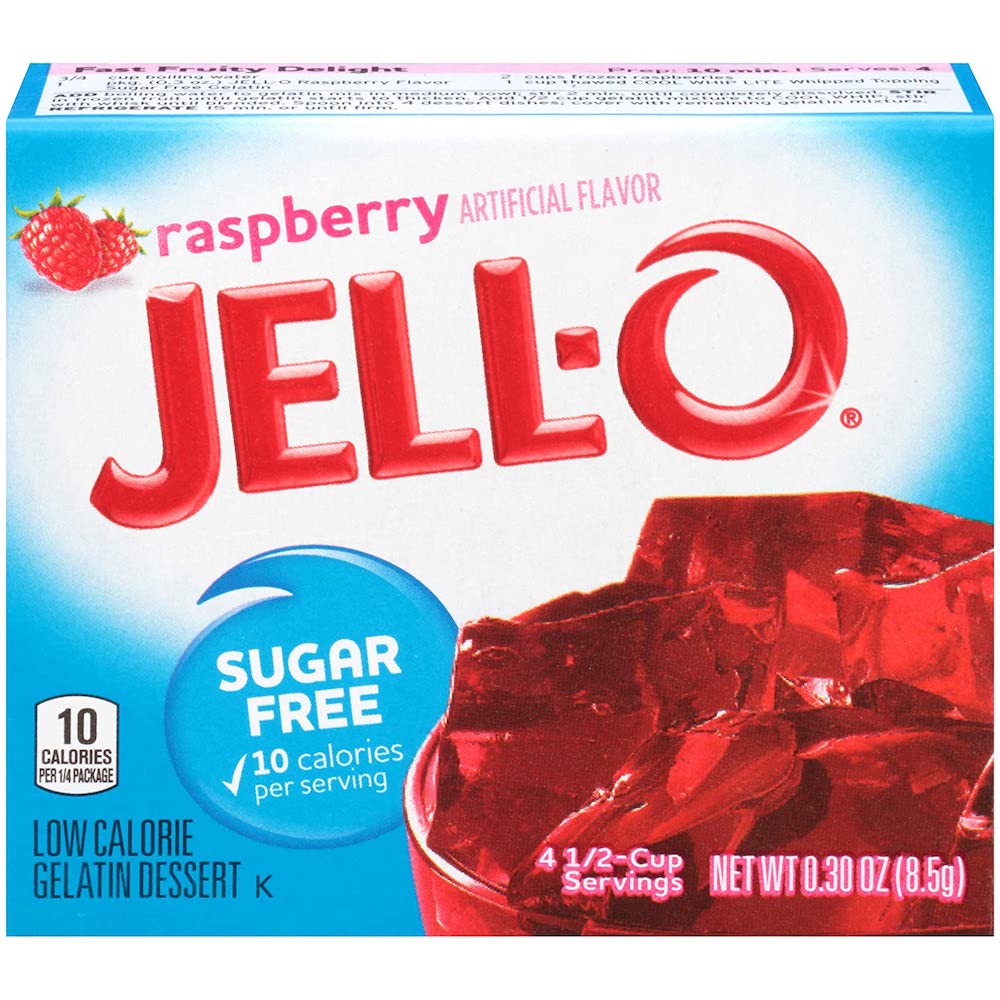 Jello Sugar Free Raspberry 8.5g