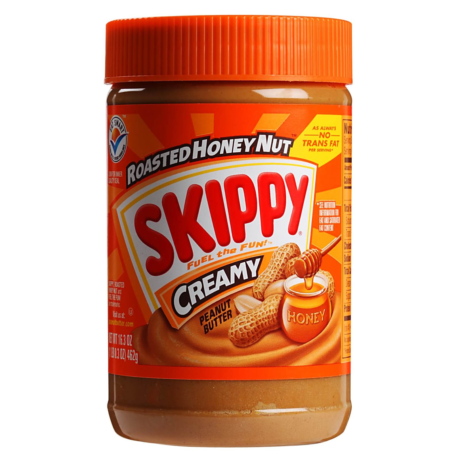 Skippy Roasted Honey Nut Creamy Peanut Butter 462g