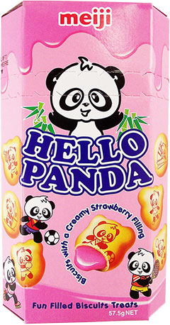 Läs mer om Meiji Hello Panda Creamy Strawberry Filling 50g