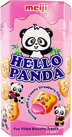 Meiji Hello Panda Creamy Strawberry Filling 50g