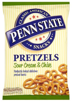 Läs mer om Penn State Sour Cream & Chive Pretzels 120g