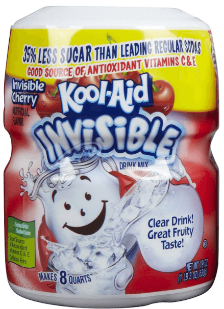 Kool Aid Invisible Cherry Burk 538g