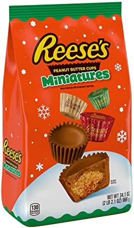 Läs mer om Reeses Peanut Butter Miniatures Xmas 966g