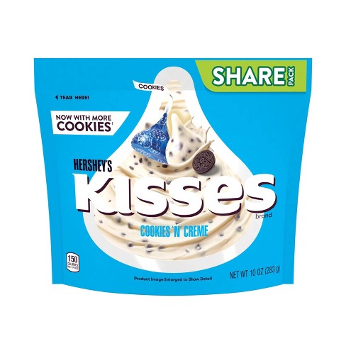 Läs mer om Hersheys Kisses Cookies N Creme 283g