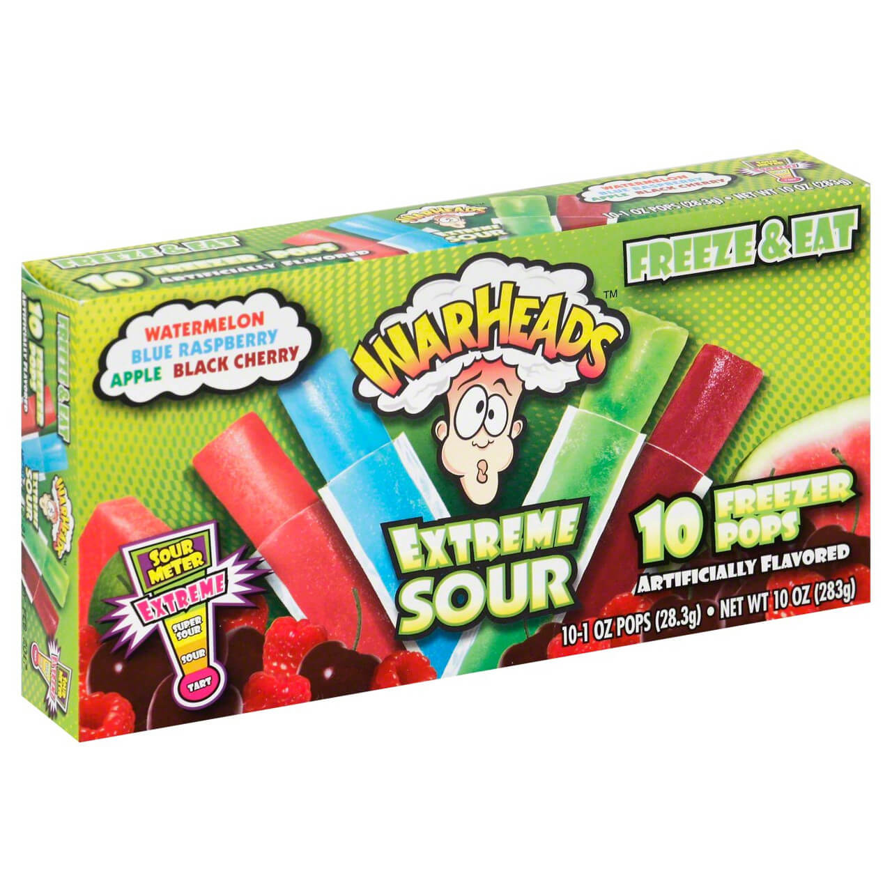 Läs mer om Warheads Freezer Pop 10-Pack