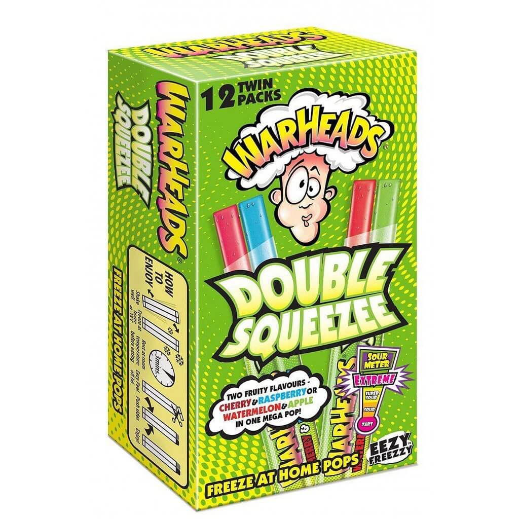 Läs mer om Warheads Freezer Pop Double Squeezee 12-Pack