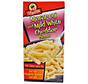 ShopRite Macaroni and Mild White Cheddar 207g