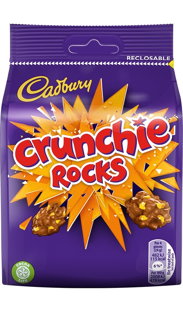 Läs mer om Cadbury Crunchie Rocks Bag 110g