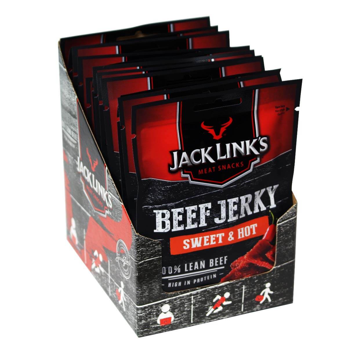 Läs mer om Jack Links Beef Jerky - Sweet & Hot 25g x 12st
