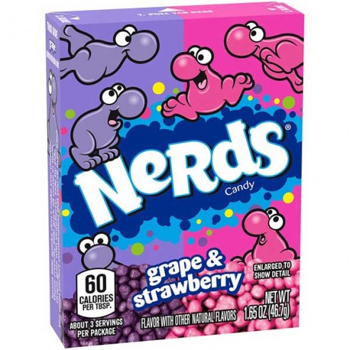 Läs mer om Wonka Nerds Grape-Strawberry 46gram