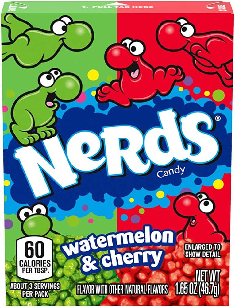 Wonka Nerds Wild Cherry-Watermelon 46gram