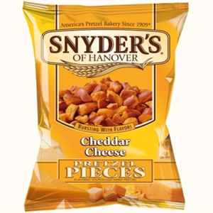 Snyders Cheddar Cheese Pretzel Pieces 125gram