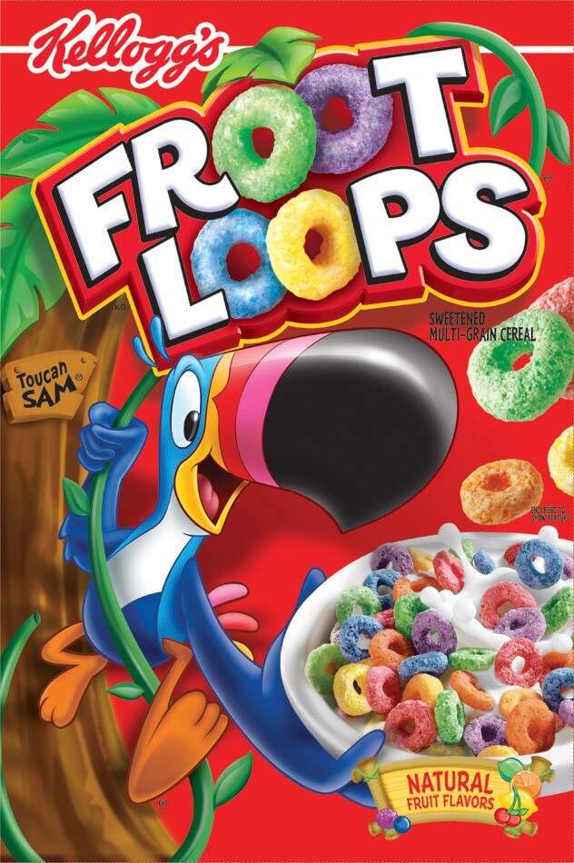 Läs mer om Kelloggs Froot Loops Cereal 286g